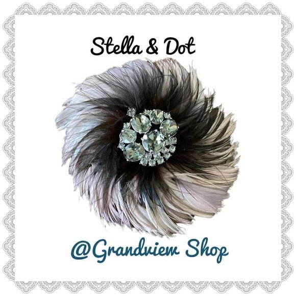 Stella & Dot Plume Brooch Pin - Picture 4 of 8